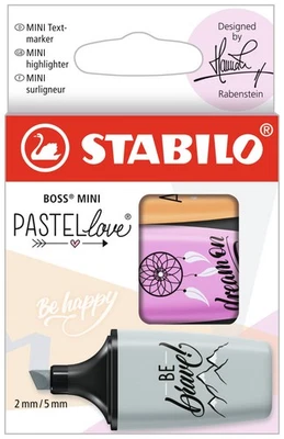 Textmarker - STABILO BOSS MINI Pastellove 2.0 - 3er Pack - Seidengrau, fris ... - Bild 1 von 4