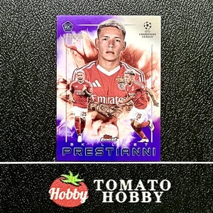 TOPPS FINEST UEFA 2024-25 GIANLUCA PRESTIANNI RC /299 PURPLE REFRACTOR SKILLSET - Picture 1 of 2