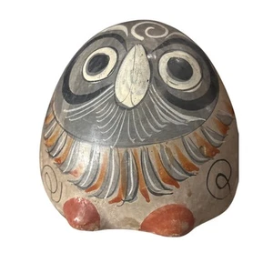 Vintage Tonala Clay Owl Mexican Folk Art Pottery 5.5" Southwestern Country - Picture 1 of 6