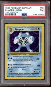 Pokemon Base Set German 1st Edition Poliwrath 13/102 PSA 7 - Picture 1 of 1