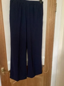 Ladies Navy Blue Trousers Size XL Waist 31 Inches Inside Leg 29 Inches New - Picture 1 of 6