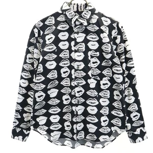 Schwarz Comme des Garcons 2014年 Hergestellt in Japan Lippenmuster Langarmshirt... - Bild 1 von 9
