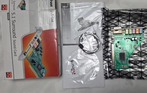 TRUST SC-5100 5.1 Sound Card PCI Software CD, Instructions, Cable, BOXED RETRO - Picture 1 of 9