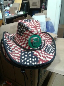 Handmade Trumps America Hat with strings .PENDANT COMES IN DIFFERENT COLORS - Picture 1 of 2
