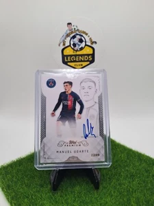 2023-24 Topps PSG Black and White Manuel Ugarte On Card Autograph zu /49 Silver - Bild 1 von 3