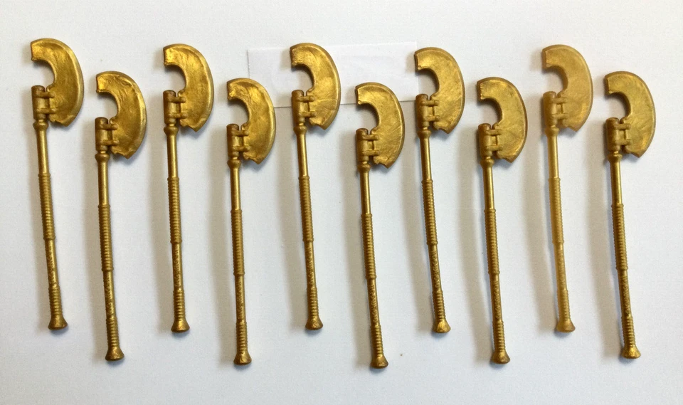 Playmobil.BATTLE AXES,CURVED BLADE,LONG HANDLE,Egyptian,Arab Warriors - Image 1 of 1