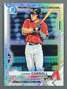 CORBIN CARROLL 2021 Bowman Chrome Prospect Mega Box Mojo Refractor Diamondbacks - Picture 1 of 2