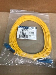 10 METER LC to LC ONFR Duplex Single 9/125 Fiber Optic Cable - Picture 1 of 3