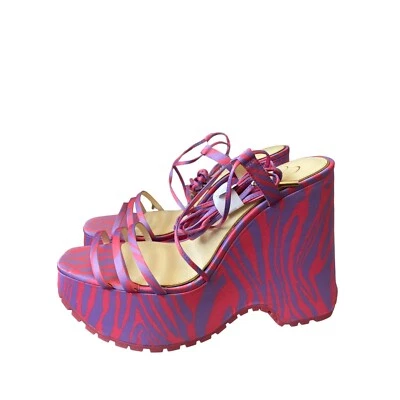 Sandalia Jessica Simpson para mujer 2 plataformas rosa lavanda/corral hundido nueva en caja Foto 1 de 4