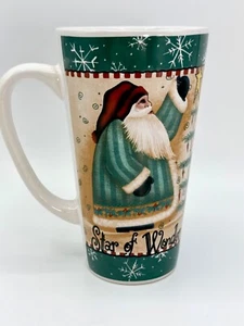 Taza de café Y2K Star of Wonder Angie Anderson vintage Santa Navidad 6" de alto - Imagen 1 de 12