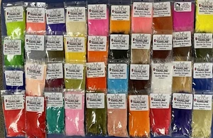 HARELINE DUBBIN STRUNG MARABOU. BLOOD QUILLS . FLY TYING, CRAFTS. U PICK COLOR. - Picture 1 of 43