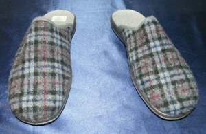 HAUSSCHUHE FEINE SCHUHE TARTAN SCHOTTEN MUSTER GRAU GEMUSTERT Gr. 41 - 44 NEU - Bild 1 von 5