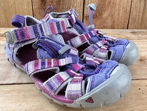 KEEN Sandals Summer Shoes Hiking Kid’s 1 Purple Water Outdoor Camping - Picture 1 of 7