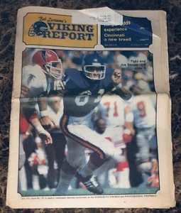 Cubierta de Joe Senser de colección Bob Lurtsema's Minnesota Vikings Report 1980 NFL #10 - Imagen 1 de 1