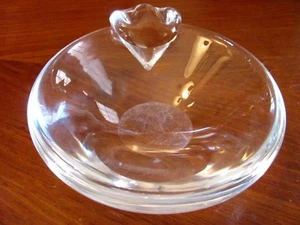 VINTAGE GEORGE THOMPSON 'STEUBEN' CRYSTAL THICK 6" ASHTRAY OR CANDY NUT DISH EXC - Picture 1 of 8