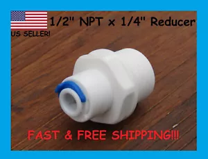 1/2" NPT x 1/4" Reducer for Reverse Osmosis (RO) Water Purification Systems - Picture 1 of 5