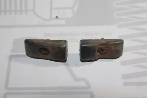 GENUINE MERCEDES-BENZ MB W123 FRONT RADIATOR GRILLE PLASTIC BUFFER 2 PCS OEM - Picture 1 of 6