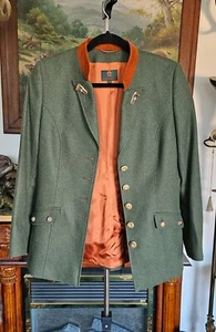 Damen Trachtenjacke 36 Kaiserjäger Wolle Kaschmir Walkjacke Gehrock - Bild 1 von 11