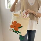 Canvas Flower Villain Canvas Bag Soft Casual Shoulder Bag