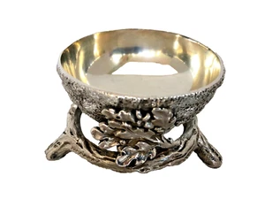 English, Birmingham 1852 Sterling Silver Incredibly Detailed Open Salt, Maker - Picture 1 of 23