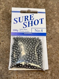 Sure Shot Lead Split Shot, Size - #4, XL / 3.527 Ounce Bag - Picture 1 of 2