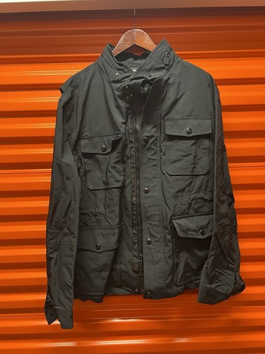 Coach Uomo Classico XL Nero Impermeabile Medium Wt. Giacca maniche vestibilità 36 37