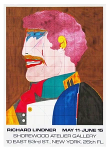 RICHARD LINDNER Profile, 1969 (Shorewood Gallery) Exhibition Poster 29.5x21.5 - Picture 1 of 1