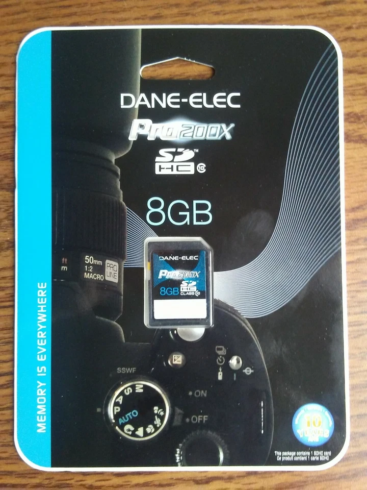 Dane-Elec DA-SD1008G-C Pro 200X SDHC 8GB High Speed Memory Card - Image 1 of 1