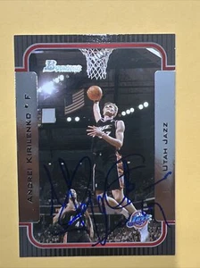 ANDREI KIRILENKO UTAH JAZZ SIGNED AUTOGRAPHED 2003 TOPPS NBA BASKETBALL CARD - Foto 1 di 2