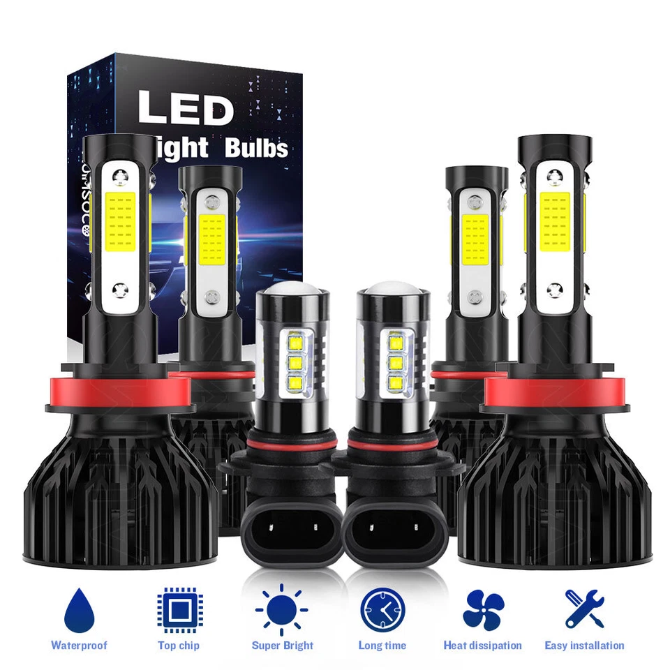 Luces LED blancas de haz alto bajo antiniebla para Ram 4000 2015 2016-2018 Foto 1 de 4