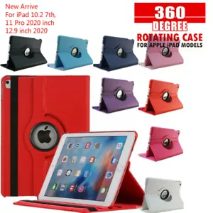 360 Rotate Leather Case Cover For Apple iPad 4/3/2 9th 8th 7th 6th Gen Air1 2 - Picture 1 of 16