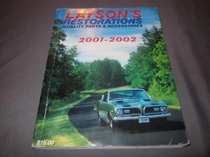LAYSON'S RESTAURATIONS Piezas y Accesorios Calidad 2001-2002 CATÁLOGO MOPAR - Imagen 1 de 10