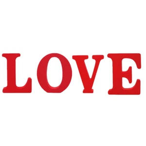 Love Holzbuchstaben Rot Wandbuchstaben Dekorationen Liebe Ornamente - Bild 1 von 12