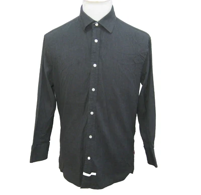 ENGLISH LAUNDRY Men's Size Large Gray Long Sleeve Button Front Shirt Cotton Top - Image 1 of 4