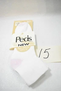 Peds Socks Ankle White Girl's - Picture 1 of 4