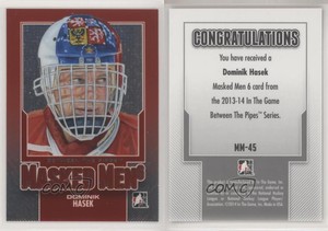 2013-14 ITG Between the Pipes Men 6 Dominik Hasek #MM-45 HOF
