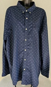 Dockers Mens Shirt Size 18/18.5 Blue White - Picture 1 of 24