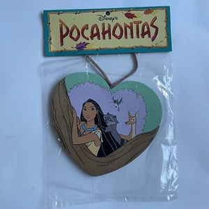 Kurt Adler Vintage POCAHONTAS Holz Herz Ornament Disney VERSIEGELT - Bild 1 von 2