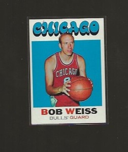 1971-72 TOPPS BOB WEISS #128 EX MID GRADE