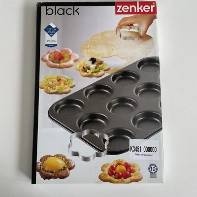 Zenker Black Teflon 12 Piece Pastry Baking Tray Pan - Image 1 of 4