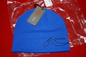 🔥 New! KJUS Side-Logo Beanie Hat Ski Snowboard NWT Blue Men Women Unisex - Picture 1 of 11