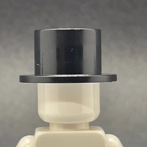 Lego Nuevo Minifigura Negro Sombrero de copa Boda Pastel Novio Mago Sombrero Hombre Niño Cabeza Equipo - Imagen 1 de 2