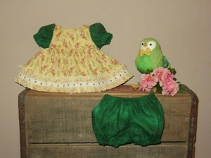 Handmade Doll Clothes for 16" - 18" Baby Dolls - "Glorious Day" Dress Set - Picture 1 of 5