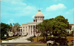 State Capitol Greek Revival Style Building Montgomery ALABAMA POSTCARD D14 - Picture 1 of 2