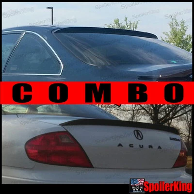 Combo de alerón de techo trasero y alerón de maletero SpoilerKing (284R/284G) para Acura CL 01-03 Foto 1 de 4
