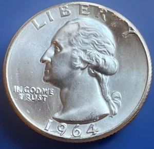 Cuarto Washington 1964. Sin circular. 90% plata. WQ-055 - Imagen 1 de 2