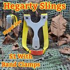 CATAPULT/SLINGSHOT, POWERFUL S1 WITH BAND CLAMPS ,GREY POLYPROP, HEGARTY SLINGS