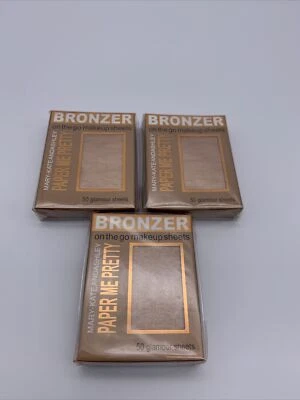 NEW Lot of 3 Mary Kate And Ashley Paper Me Pretty Bronzer Sheets  - Image 1 of 4