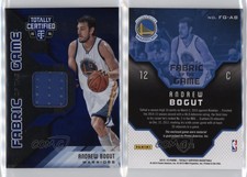 2015 Panini Totally Certified Fabric of the Game Materials Blue /99 Andrew Bogut