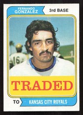 Fernando Gonzalez 1974 Topps #649T Kansas City Royals VG-EX {0512